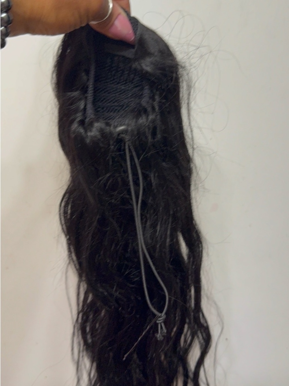 Dark Brown/Black drawstring Ponytail Hair Extension